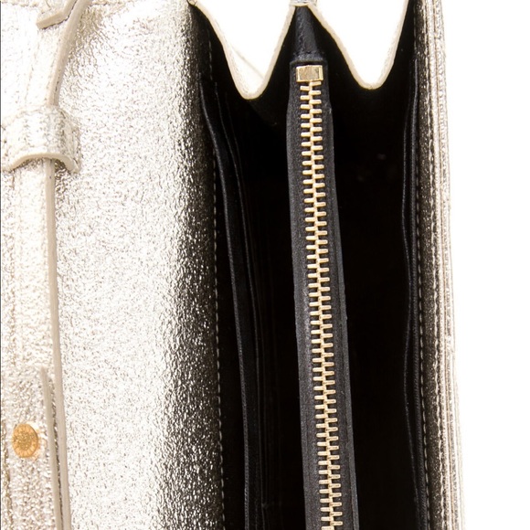 Saint Laurent Medium Gold Envelope Chain Wallet sold t - Picture 5 of 16